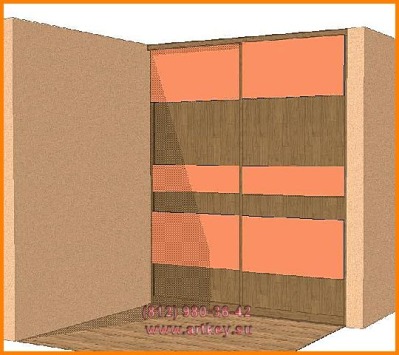 Проект шкафа купе 03 - вид 3 миниатюра