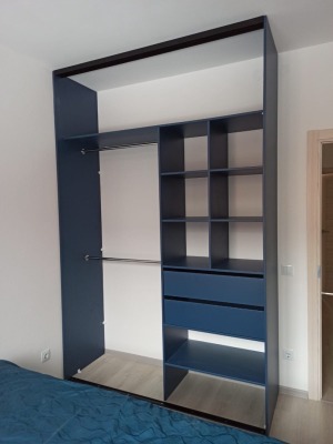 Стильный шкаф купе встроенный для спальни - вид 11 миниатюра